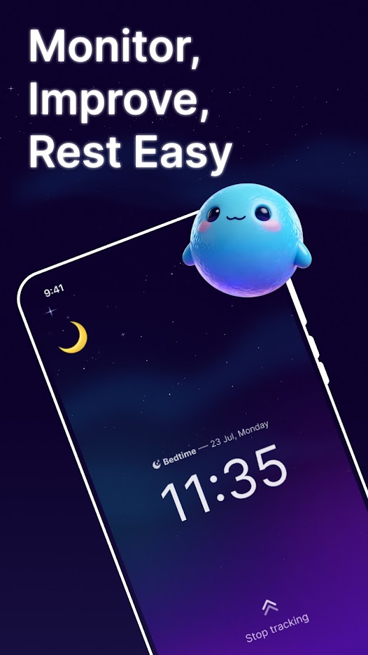 Official NiceSleep image with the bedtime tracking screen